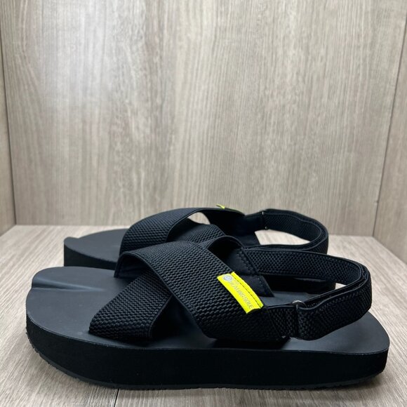 The Healing Sole Everett Ortho Platform Sandals Womens Size 8 Woven Mesh Black - Picture 2 of 12